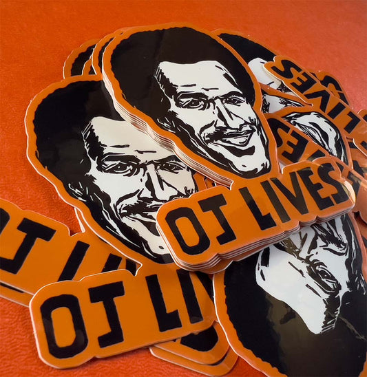 O.J. Lives Sticker
