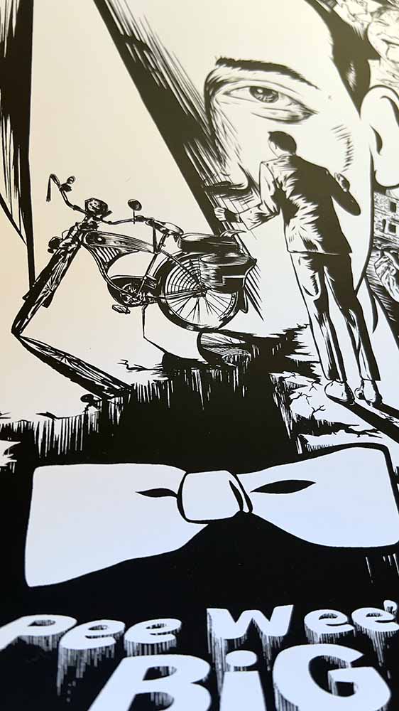 PEE WEE'S BIG ADVENTURE - Black and White